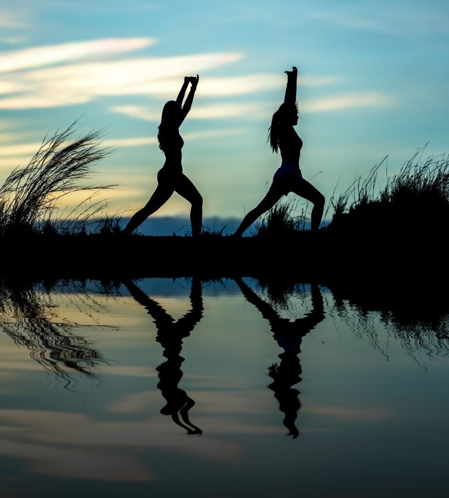 The crescent lunge is also a sacra chakra yoga pose opening up the hips and pelvis area